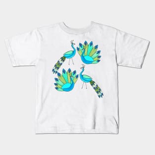 Peacocks are beautiful Kids T-Shirt